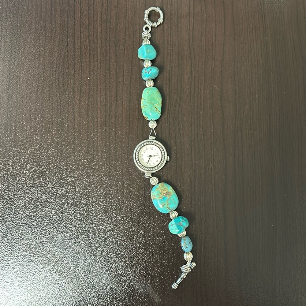 Turquoise watch, beaded watch, western watch, western jewelry